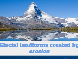 Glacial landforms of erosion