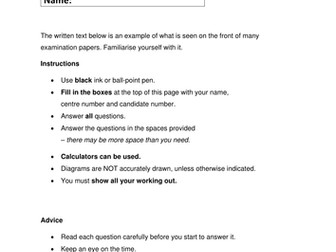 Paper 2 Mathematics Papers for Foundation & Higher