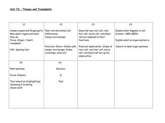 Year 7 planning science lessons - helpful for new to teaching