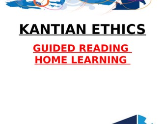 NEW OCR AS ETHICS KANTIAN ETHICS 2016 ONWARDS