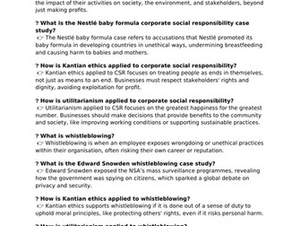 NEW OCR AS ETHICS BUSINESS ETHICS 2016 ONWARDS