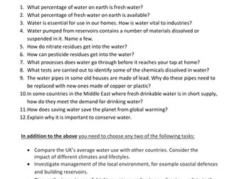 Water - KS3/ KS4