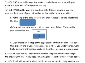 How to Make a Quiz using PowerPoint