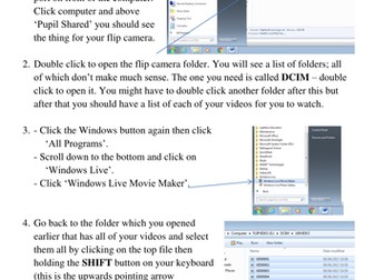 Instructions for Editing Videos using Windows Movie Maker