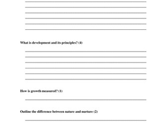BTEC National CPLD Unit 1 Learning Aim A test