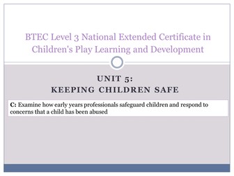 BTEC National CPLD Unit 5 2016 Spec