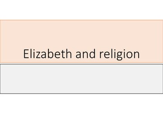 Elizabeth and Religion