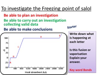 Specific latent heat investigation