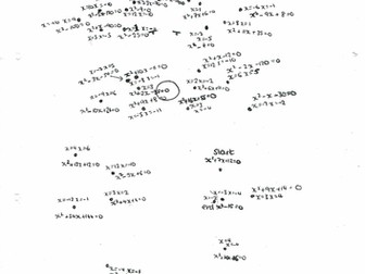 Christmas algebra quadratics and solving acitivities