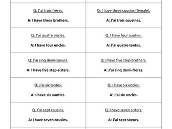 Quiz Quiz Trade cards (questions and answers) for year 7 and 8