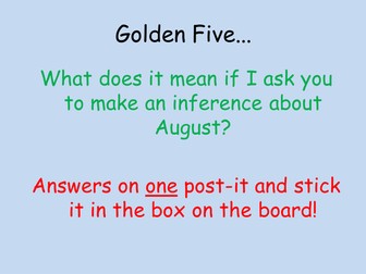 Lesson on making inferences from the book 'Wonder'