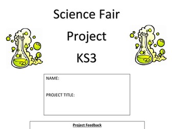 Science fair / project workbook