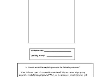 Sex and Relationship Activities