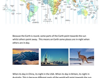 Day and night (Timezones)