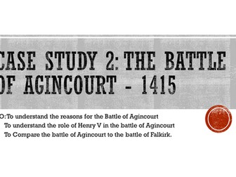 Agincourt Lesson - Edexcel 9-1 War and Conflict