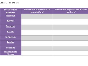 Social Media (Year 7)