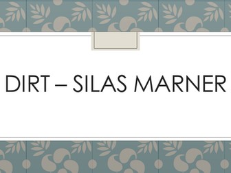 Eduqas GCSE English Literature 'Silas Marner'