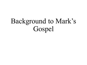 Mark's Gospel full course revision flashcards