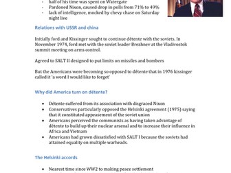 Ford and Carter foreign policy