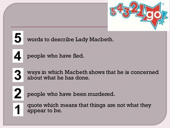 Macbeth Act 4. Powerpoints for lessons.