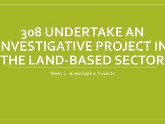 Investigative Project