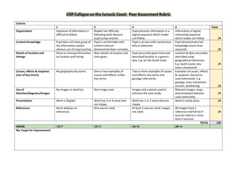 Marking Rubric Cliff Collapse Case Study