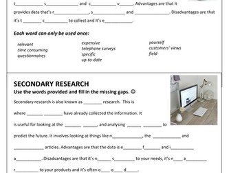 Market research - Advantages and Disadvantages of Primary and Secondary