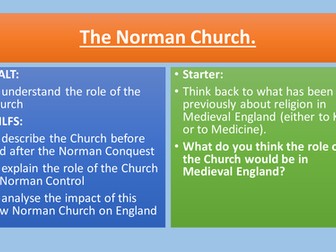 NEW AQA GCSE The Normans: The Norman Church