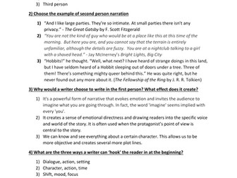 AQA English Language Question 3 structure revision quiz