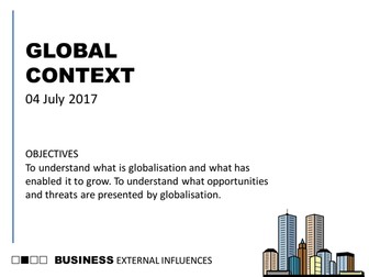 OCR AS Business (new spec) External Influences 04 The Global Context