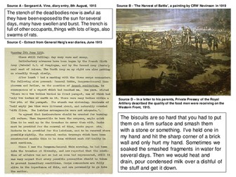 WW1 Trenches - outstanding observation lesson.