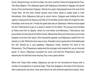 The Odyssey - Complete SoW