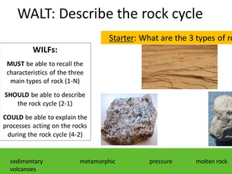 Edexcel A (9-1) 1. Changing UK Landscapes - Rock Cycle