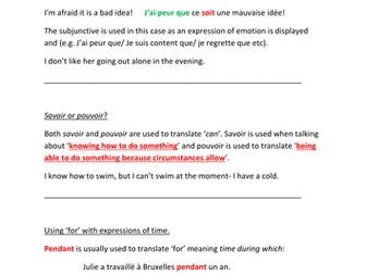AS/ A level French grammar explained!