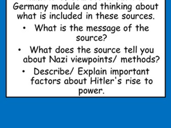 Germany 1918- 1939 Homework Booklet 2