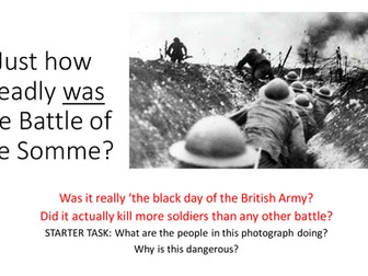 How deadly was the Somme?