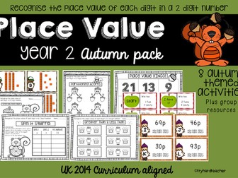 Yr2 Place Value Autumn Pack UK Curriculum 2014