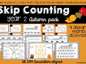 Yr2 Skip Counting Autumn Pack UK Curriculum 2014