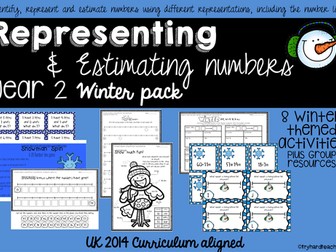 Yr2 Representing and Estimating Number Winter Pack UK Curriculum