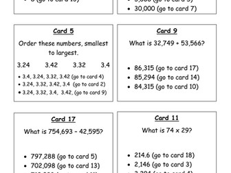 Year 5 Maths treasure hunt