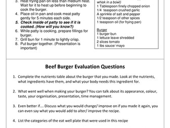 Year 9 Nutrition and Teenagers Unit Full Resource Pack