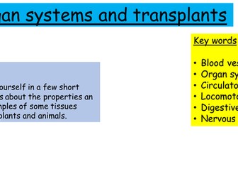 Organs & Organ systems