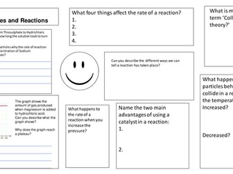 AQA C2.4 Rates of Reaction Assessment