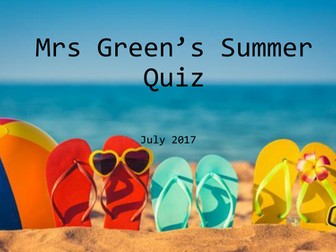 Summer Quiz 2017