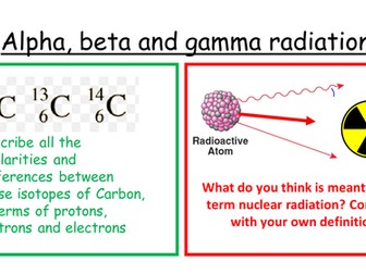 Radioactivity lessons by Toehead | Teaching Resources