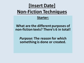 Persuasive Techniques - Leaflets