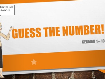 Guess the number 1-10 game (German)