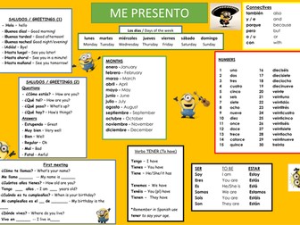 Spanish - Greetings and basic vocabulary.