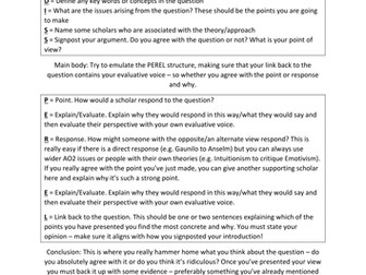Eduqas A Level Religious Studies - Part B exam technique