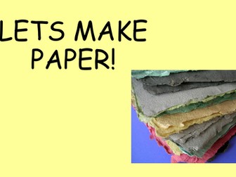 Making Recycled Paper